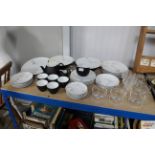 A quantity of modern floral decorated dinnerware a