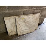 Two pieces of marble