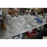 A large quantity of table glassware to include Roy