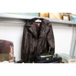 A faux fur Dunbar Barmink lady's coat