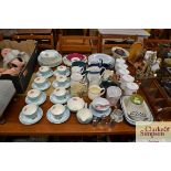 A large quantity of various decorative teaware, di