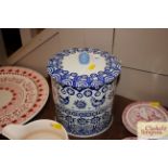 An Emma Bridgewater "Blue Skies" biscuit tin