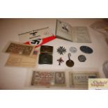 German WW2 badges, ephemera, photos and armbands
