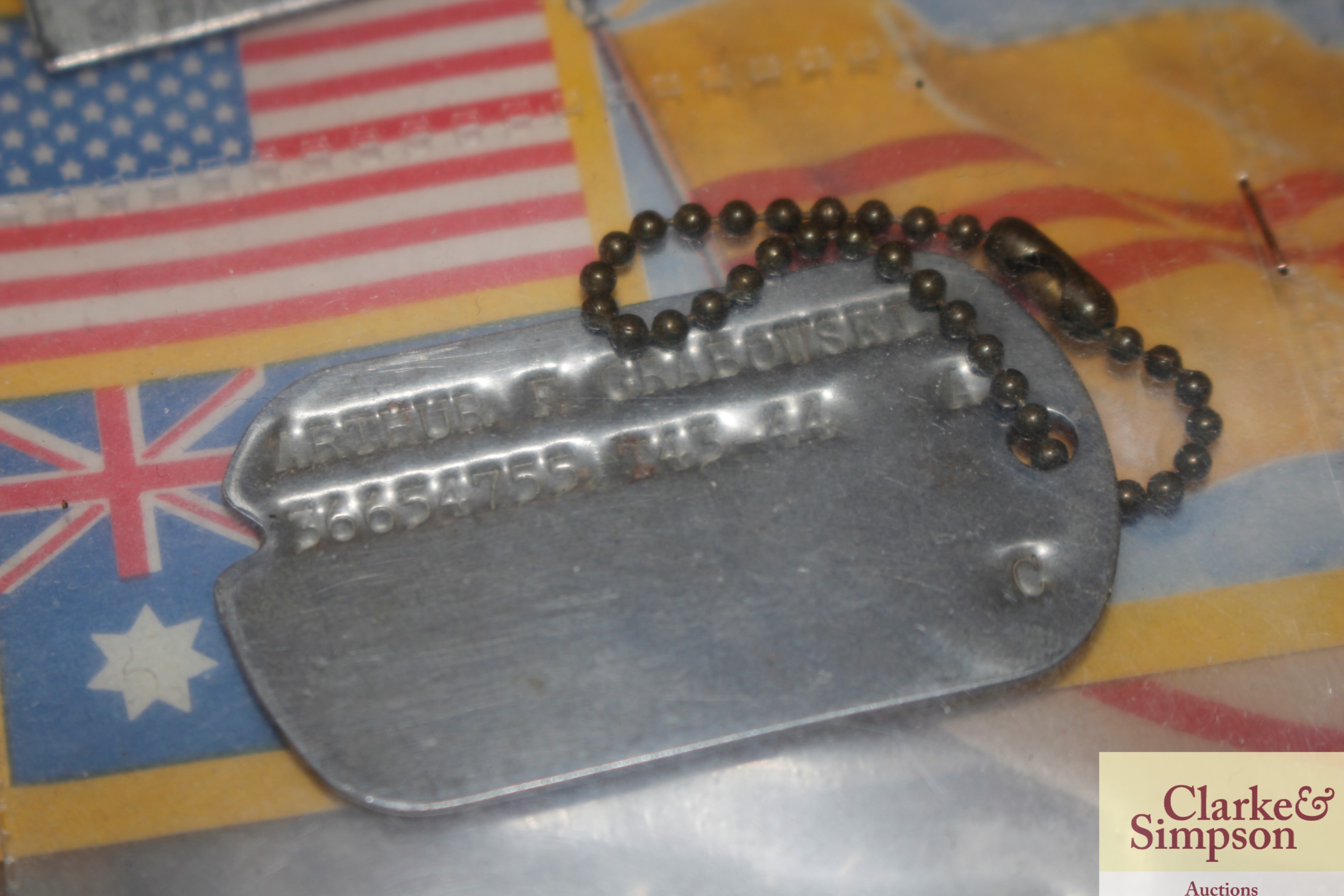 US Airman's ID tags, ephemera etc relating to Bent - Bild 2 aus 11