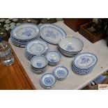 A quantity of modern blue and white china