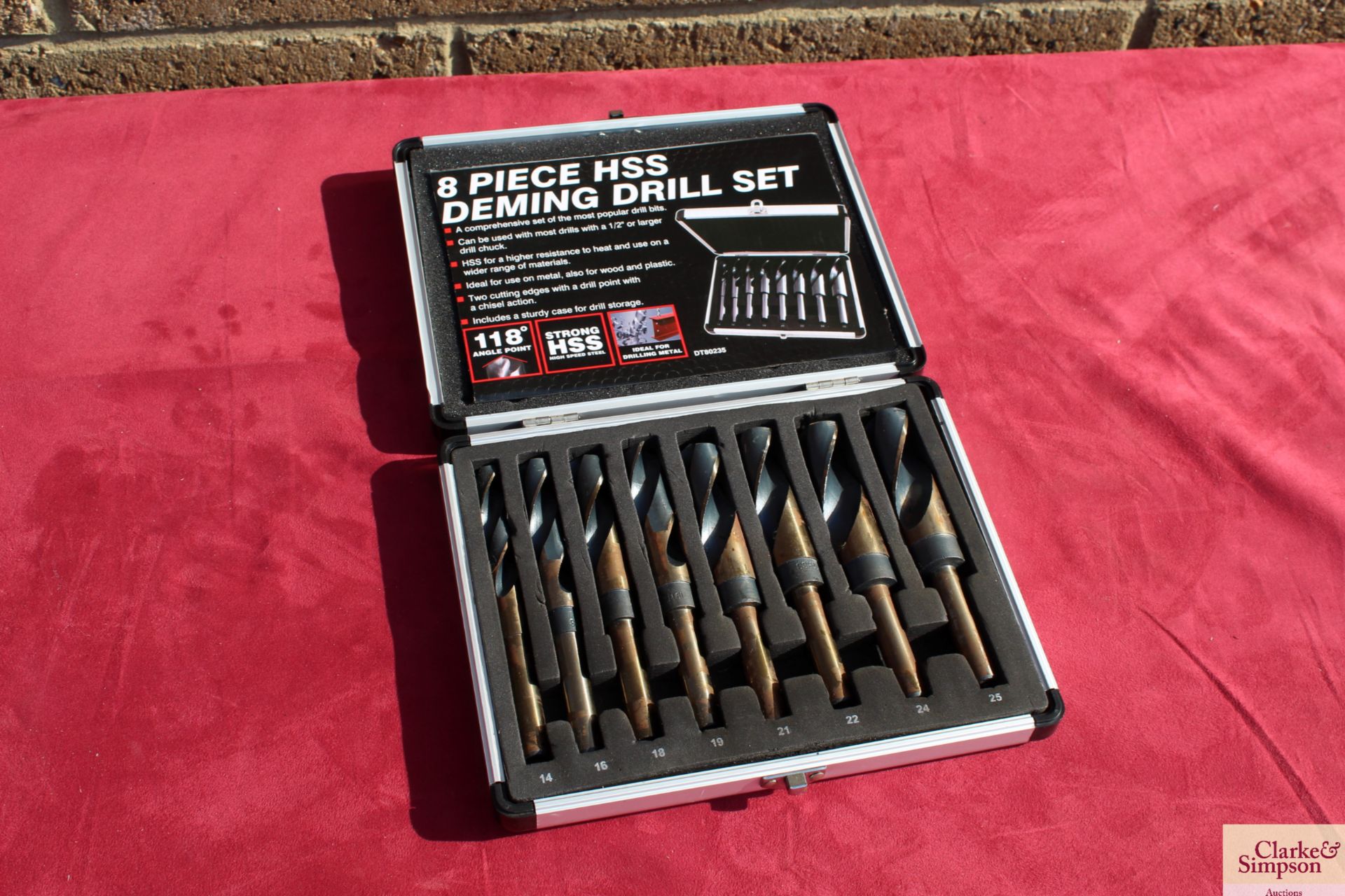 8 piece Deming Drill Set. V