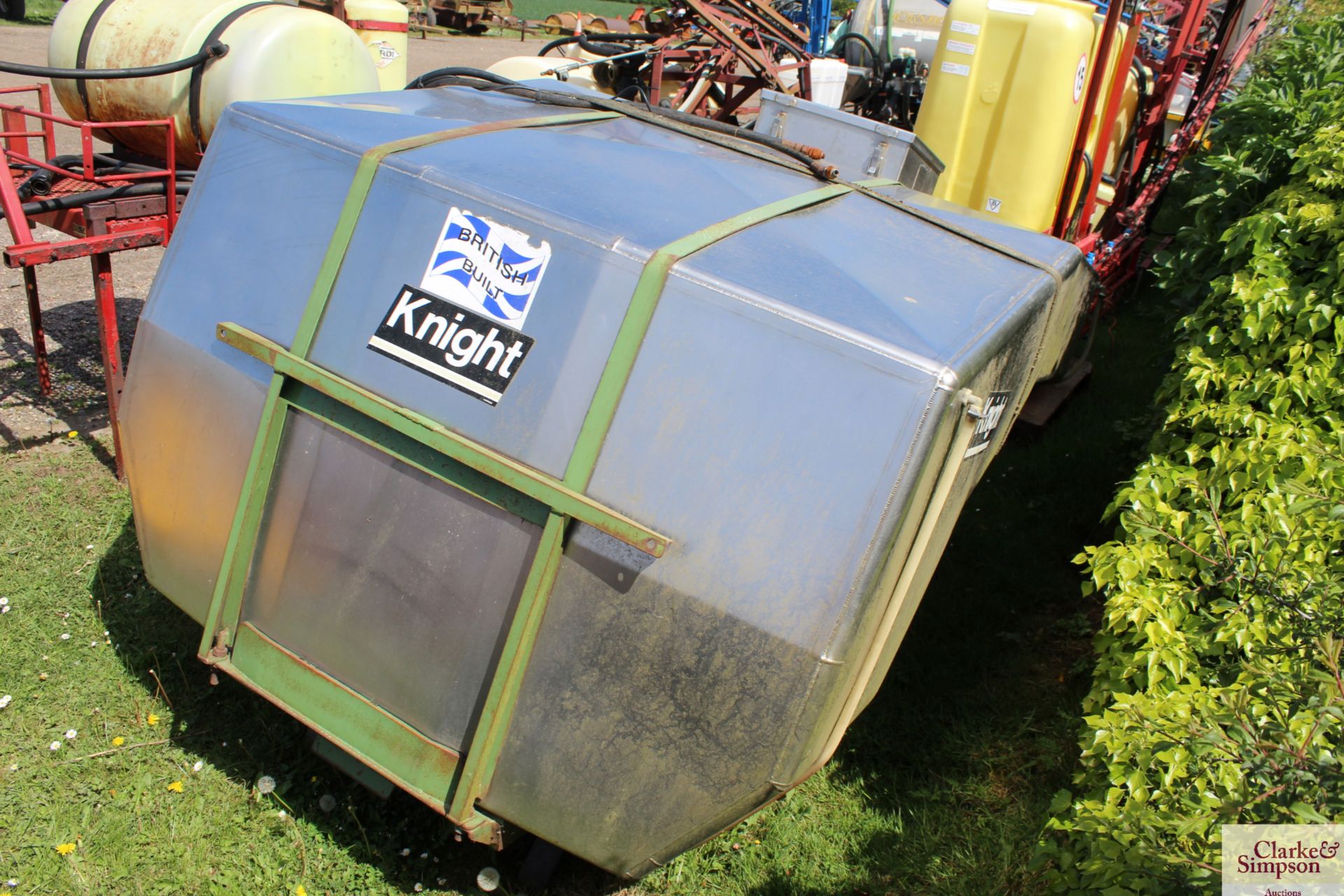 Knight stainless steel front tank to fit Fendt Xylon. 1 of 1 built by Knight. - Image 3 of 4