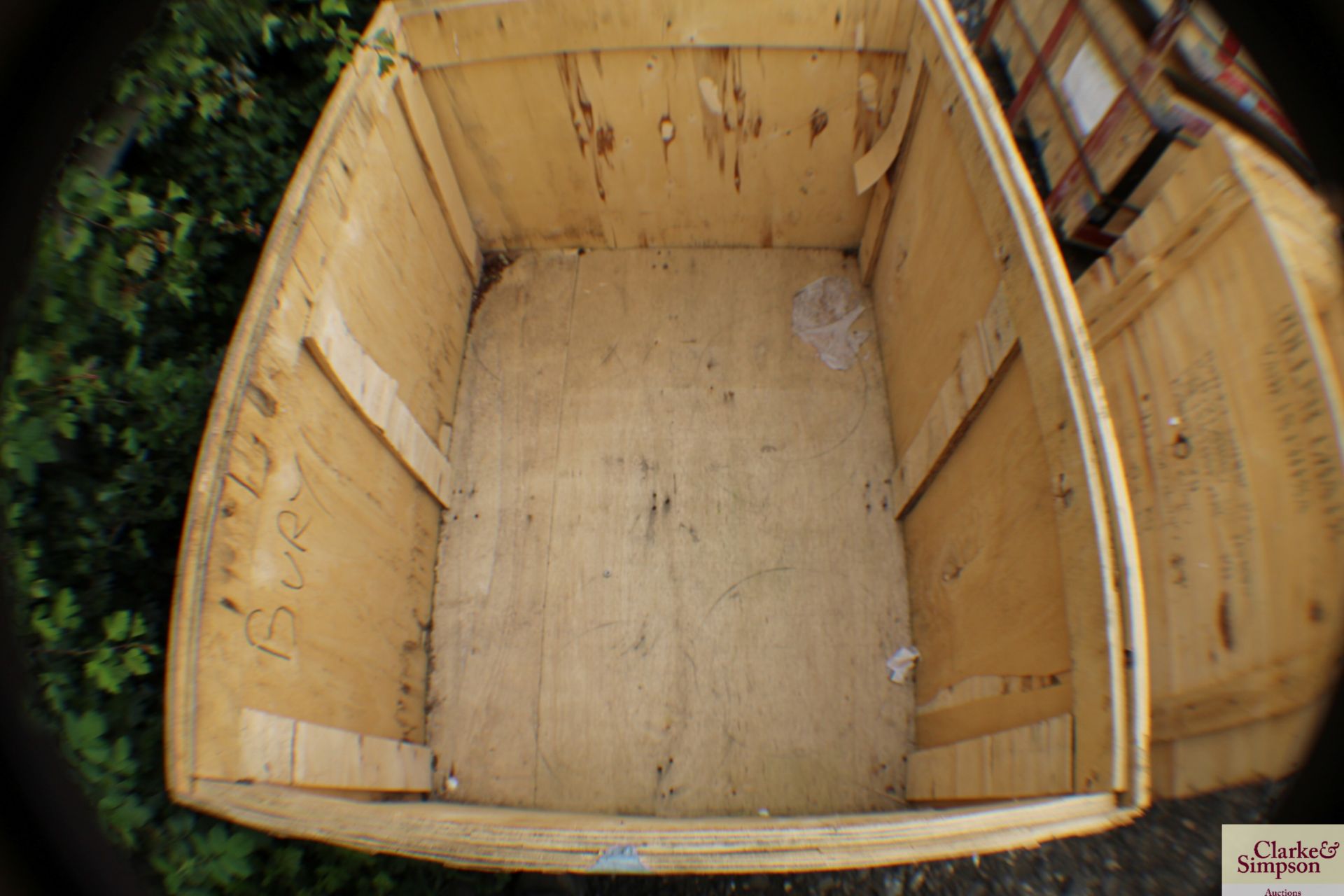 2x wooden pallet boxes. - Image 2 of 3