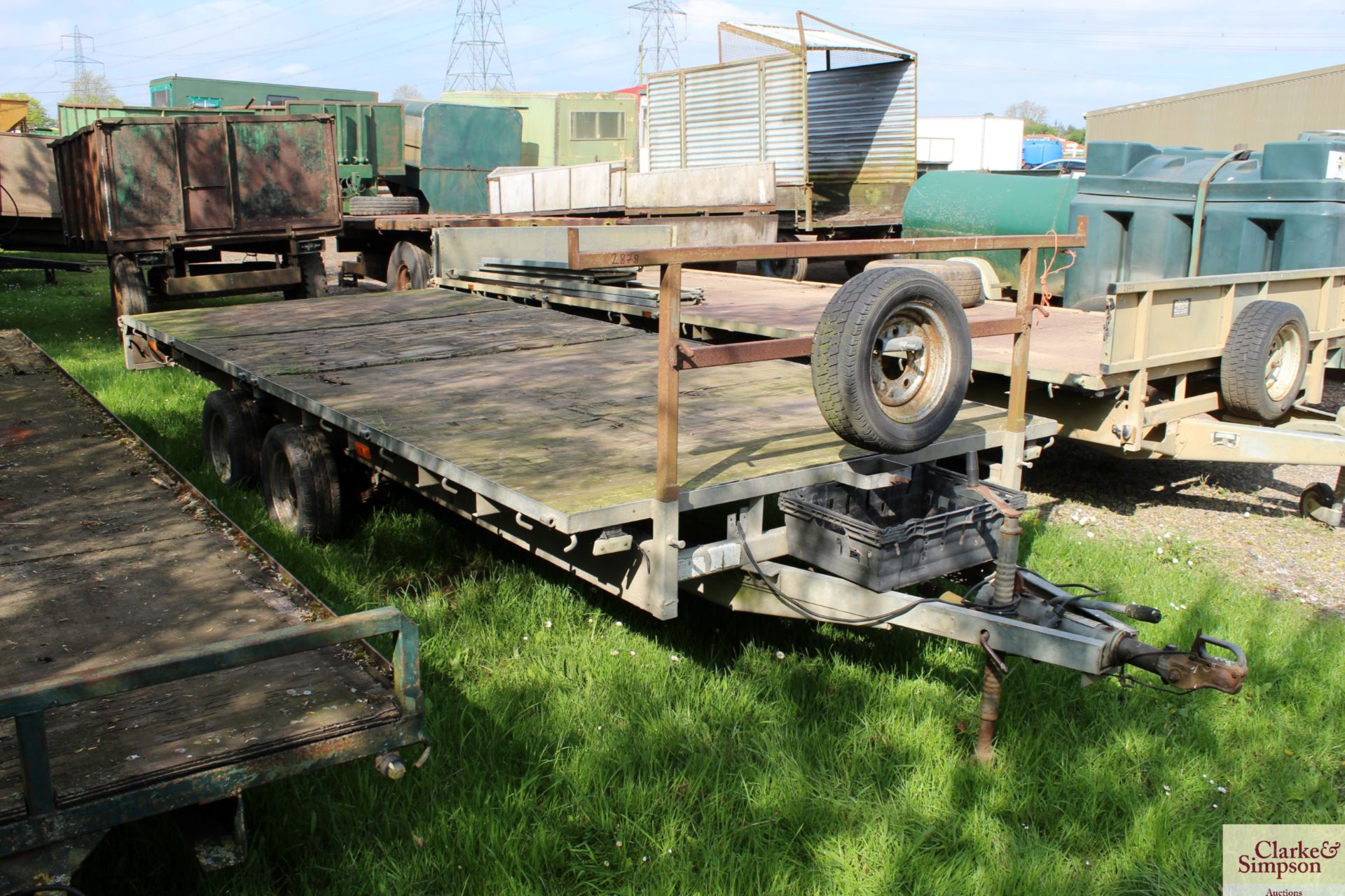 Ifor Williams 16ft flatbed trailer.
