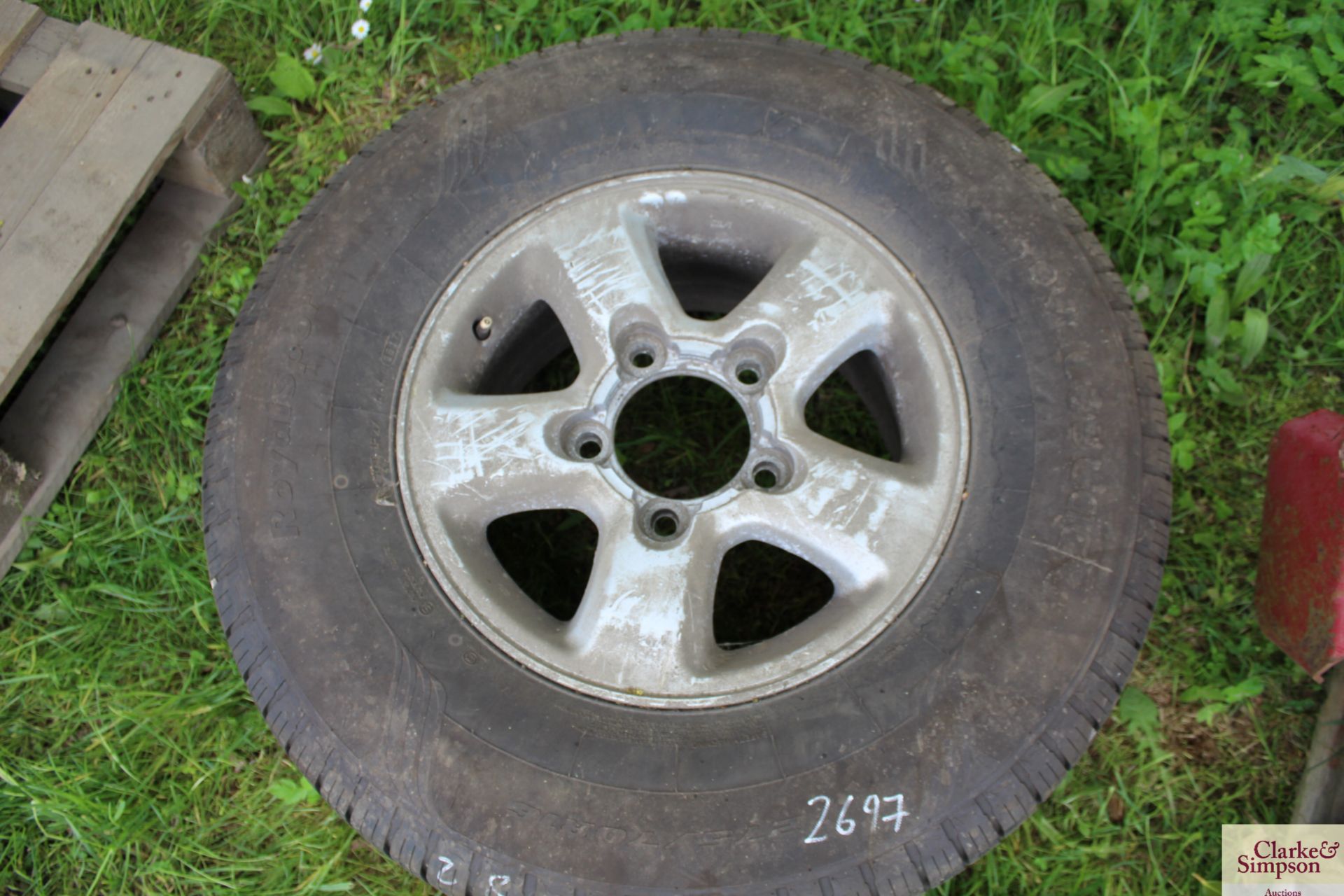Land Cruiser wheel and tyre. V - Image 2 of 2