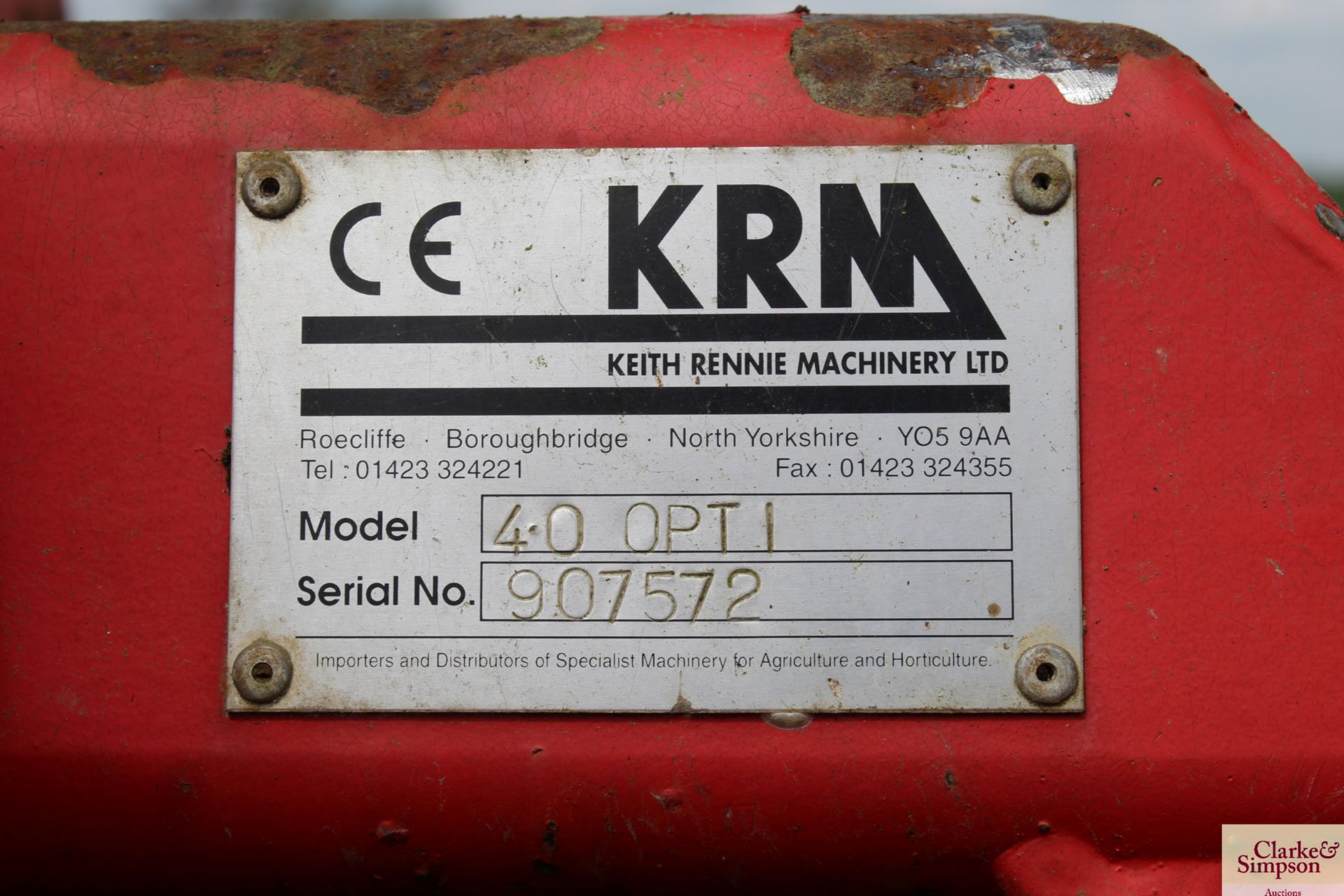KRM 4m DrillMate. With rigid tines, pigtail tines and tyre packer. V - Image 13 of 13