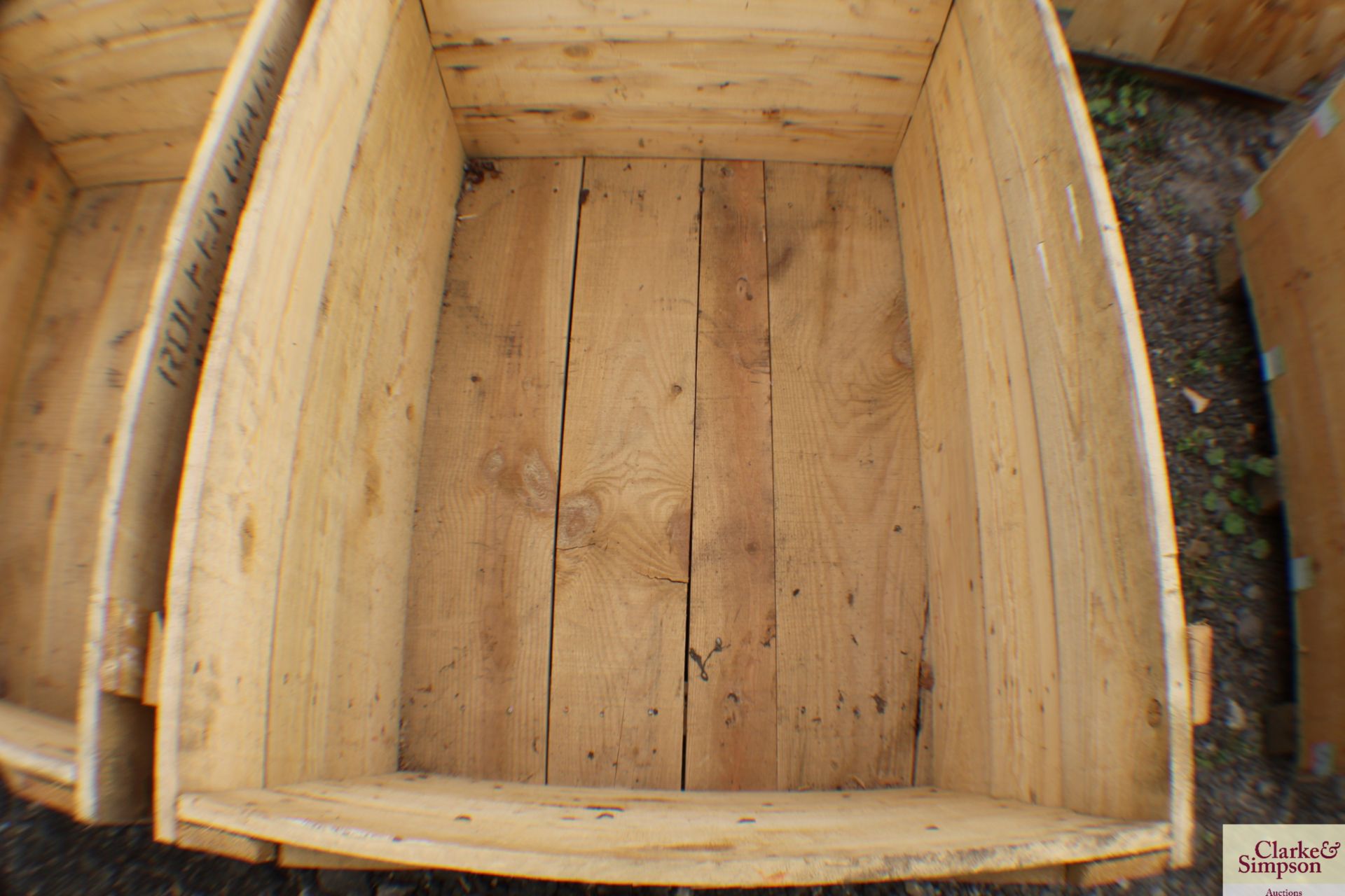2x wooden pallet boxes. - Image 4 of 4