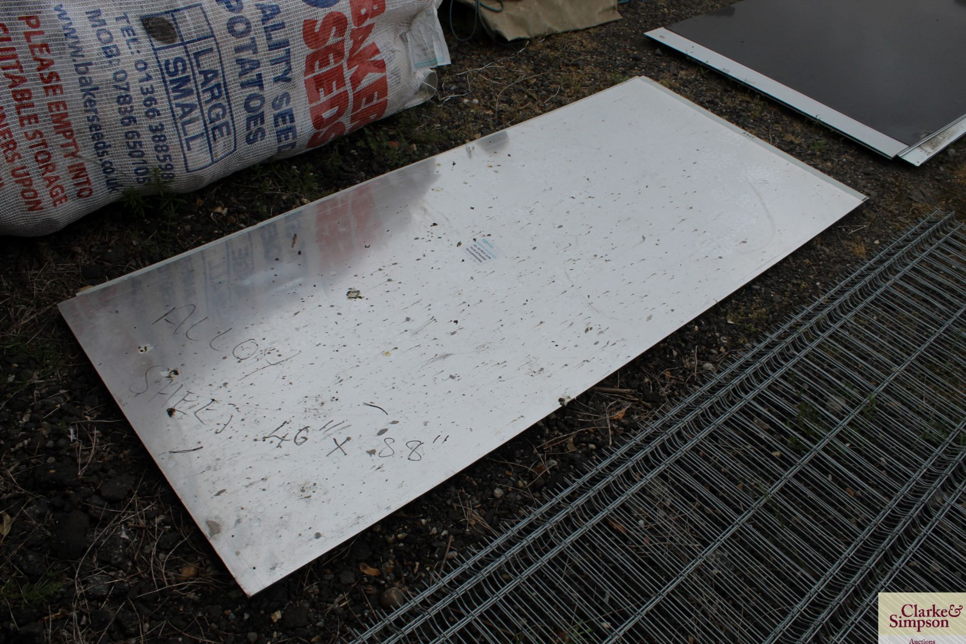 Diboard aluminium sandwiched plastic sheet. - Image 2 of 2