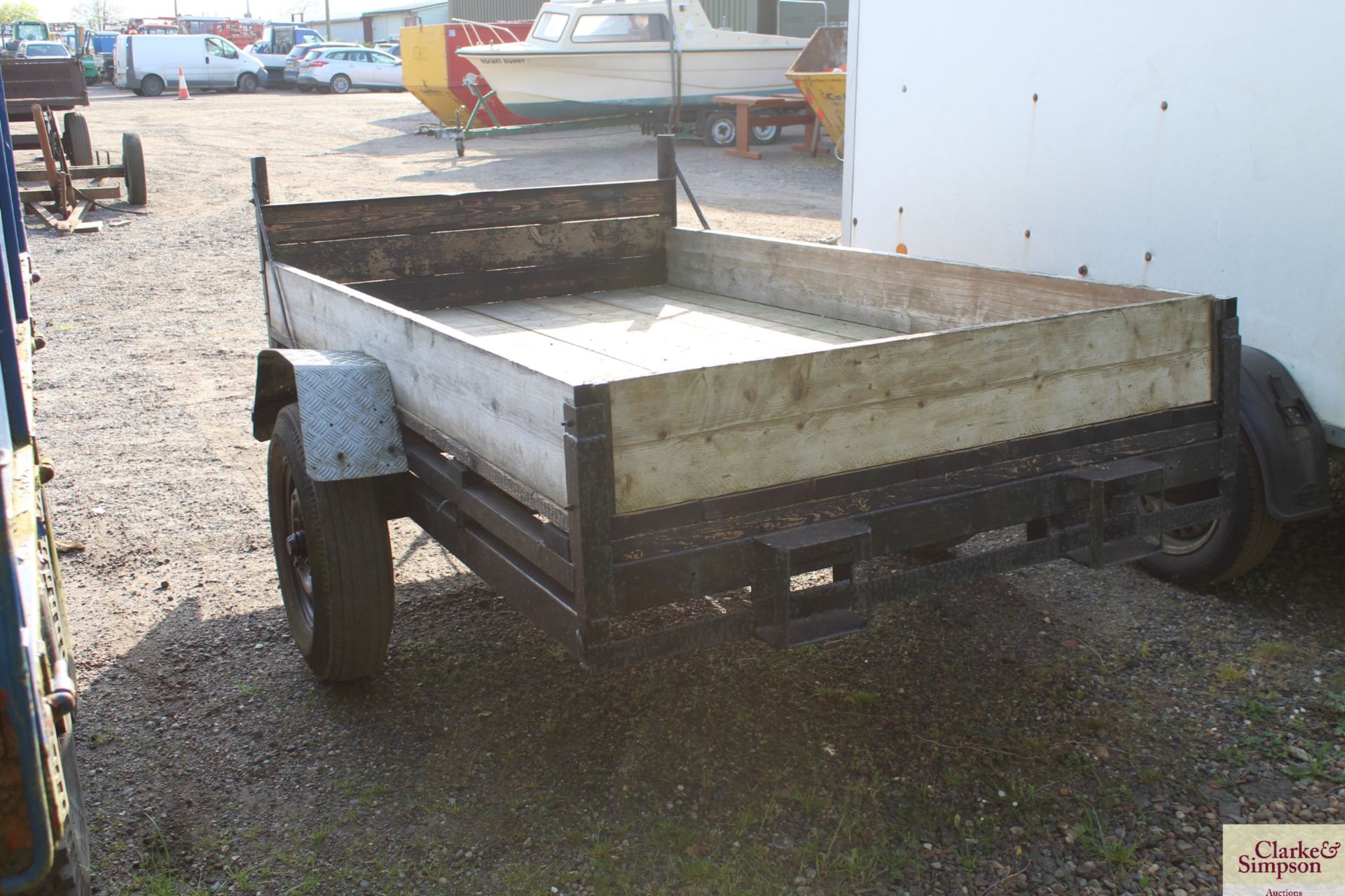 5ft x 8ft 6in single axle car trailer. - Image 3 of 10