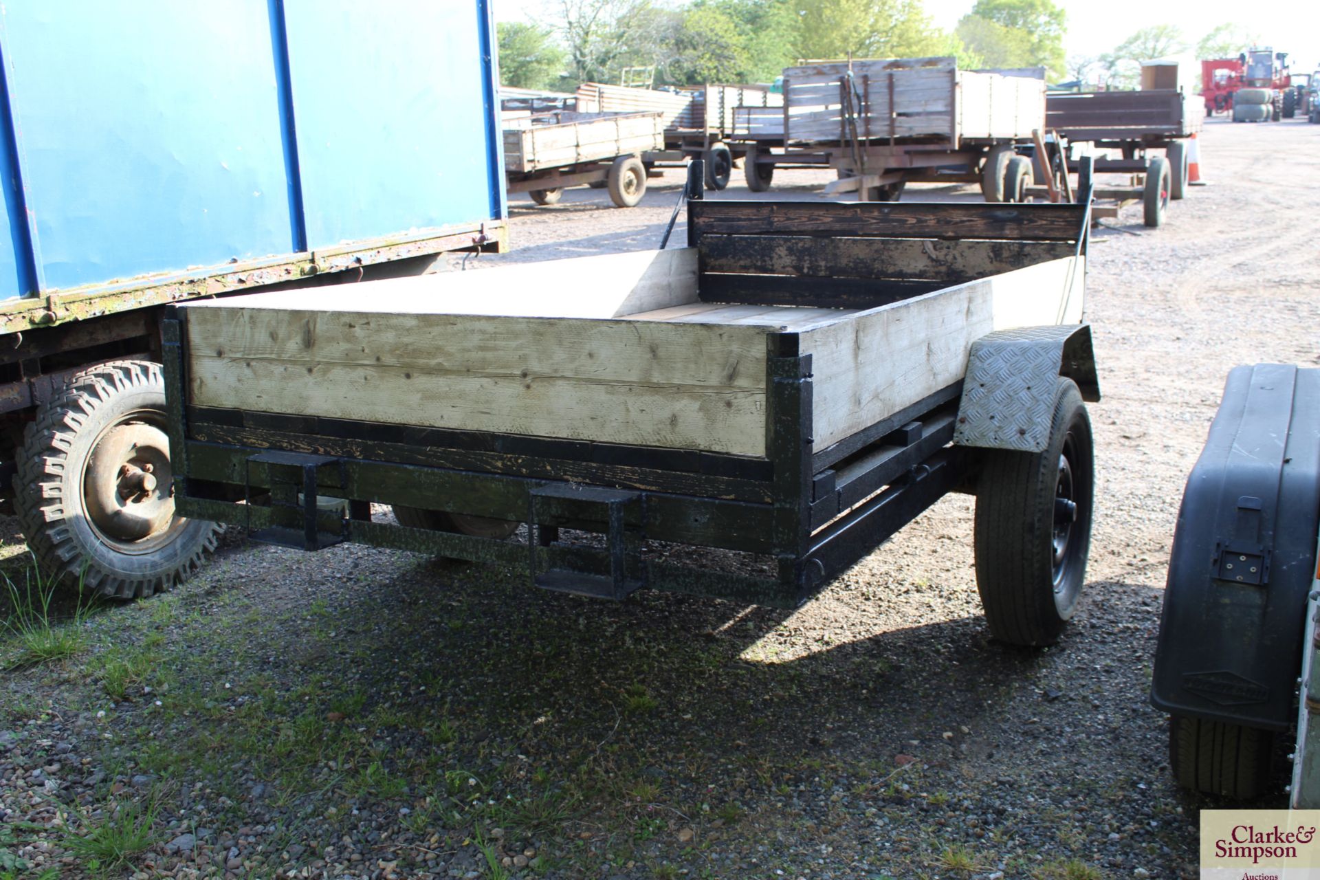 5ft x 8ft 6in single axle car trailer. - Image 4 of 10