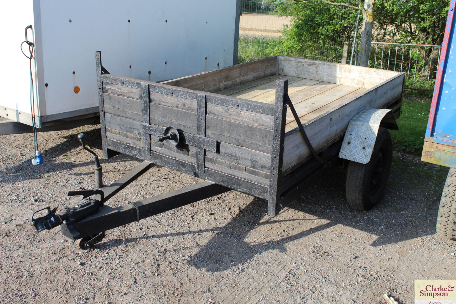 5ft x 8ft 6in single axle car trailer. - Image 2 of 10