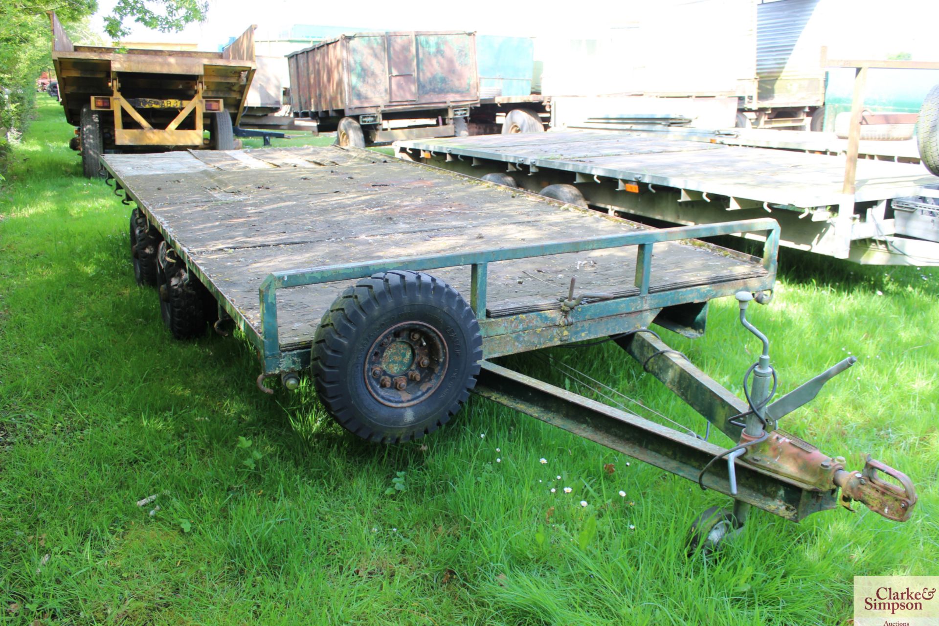 Twin axle 16ft trailer.