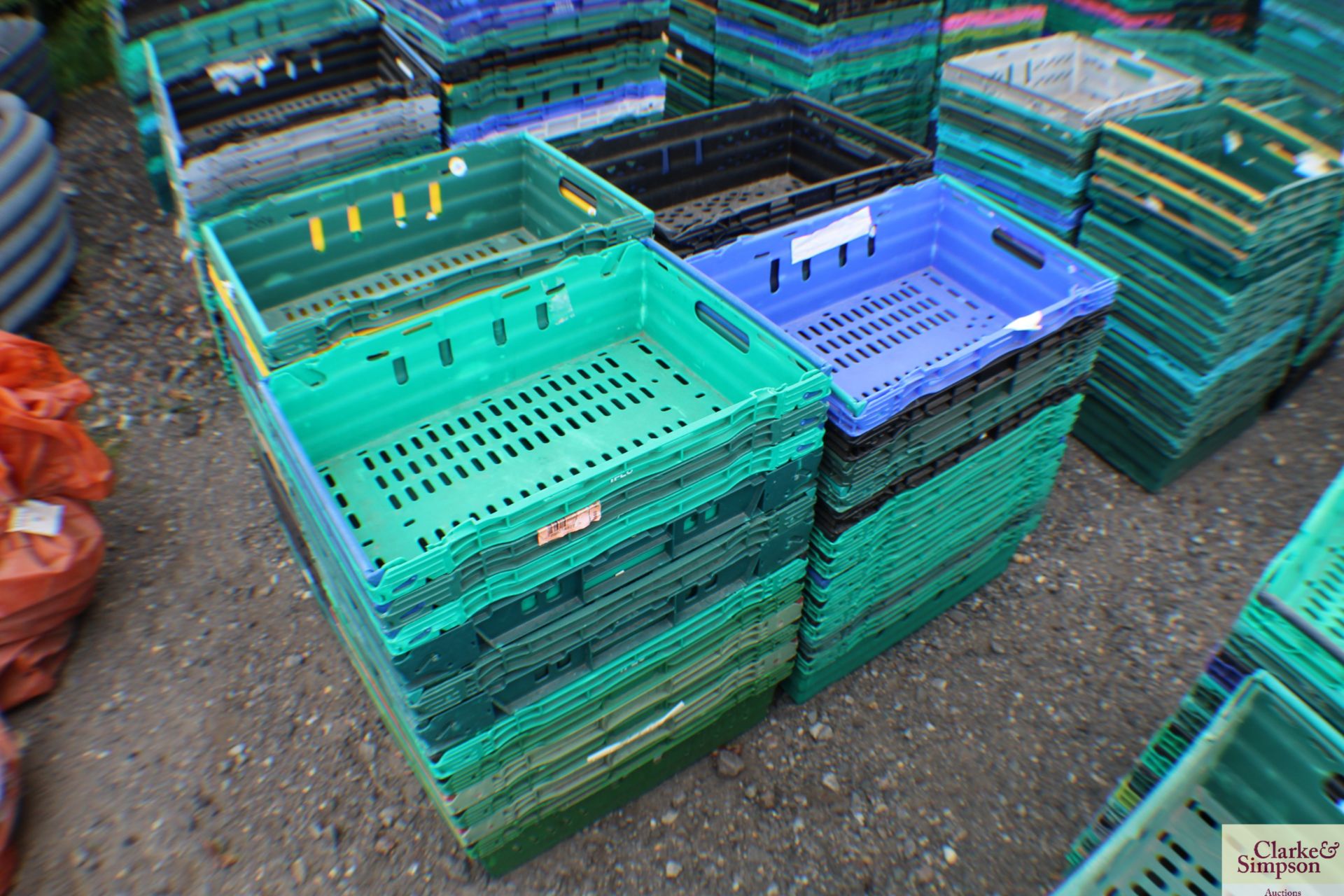 c.50x vegetable/ produce stacking crates.
