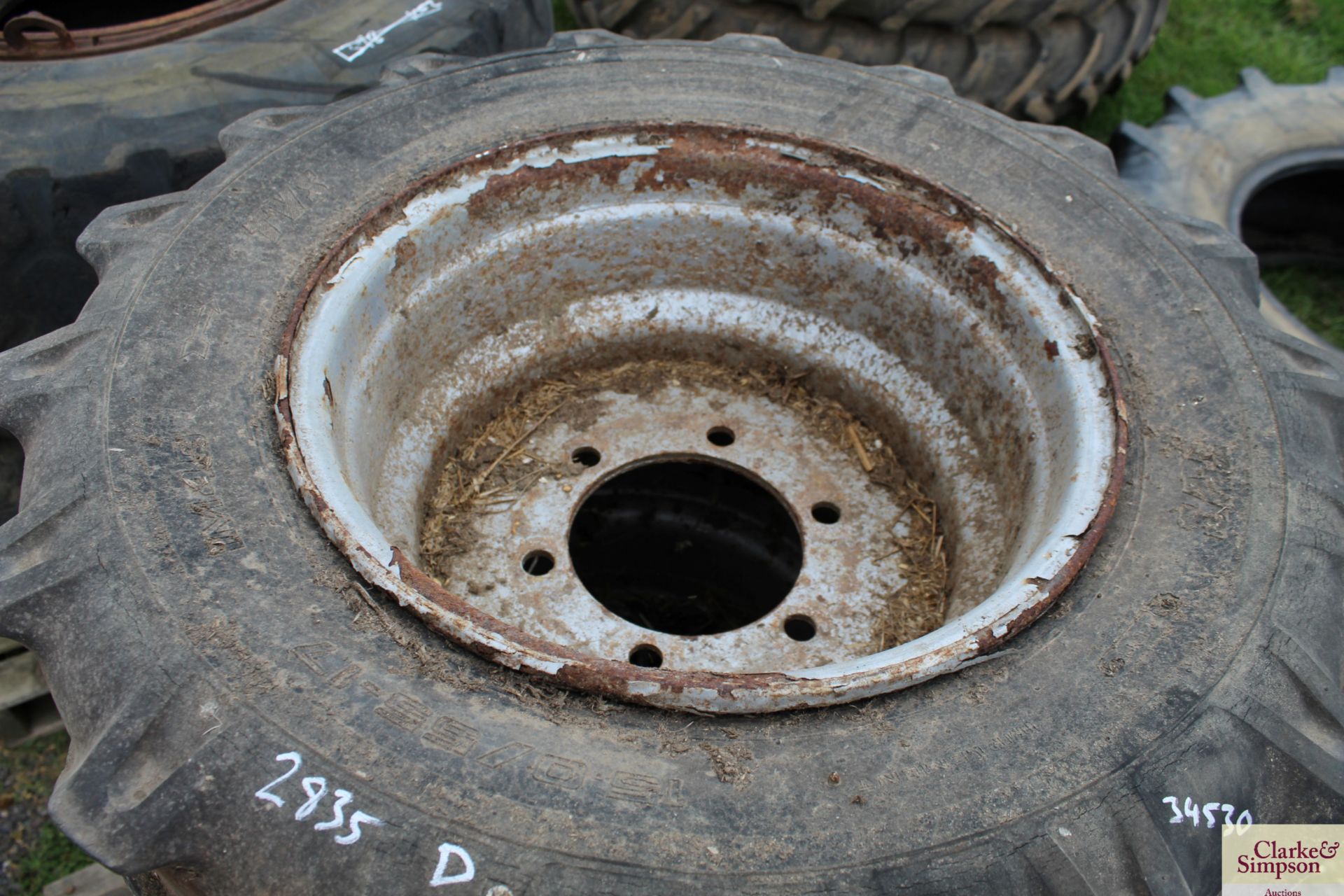 3x 15.5/55-17 wheels and tyres. V - Image 2 of 2