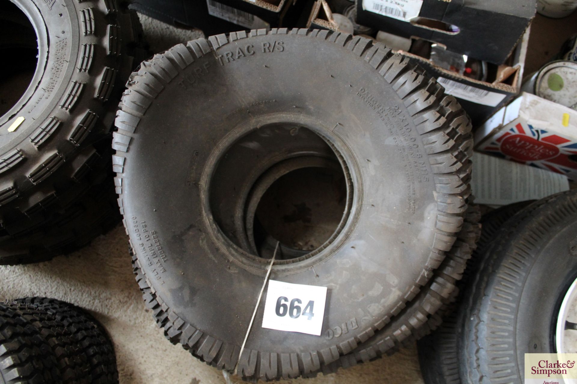 3x unused 21x10.00-8 ATV tyres. V - Image 2 of 2