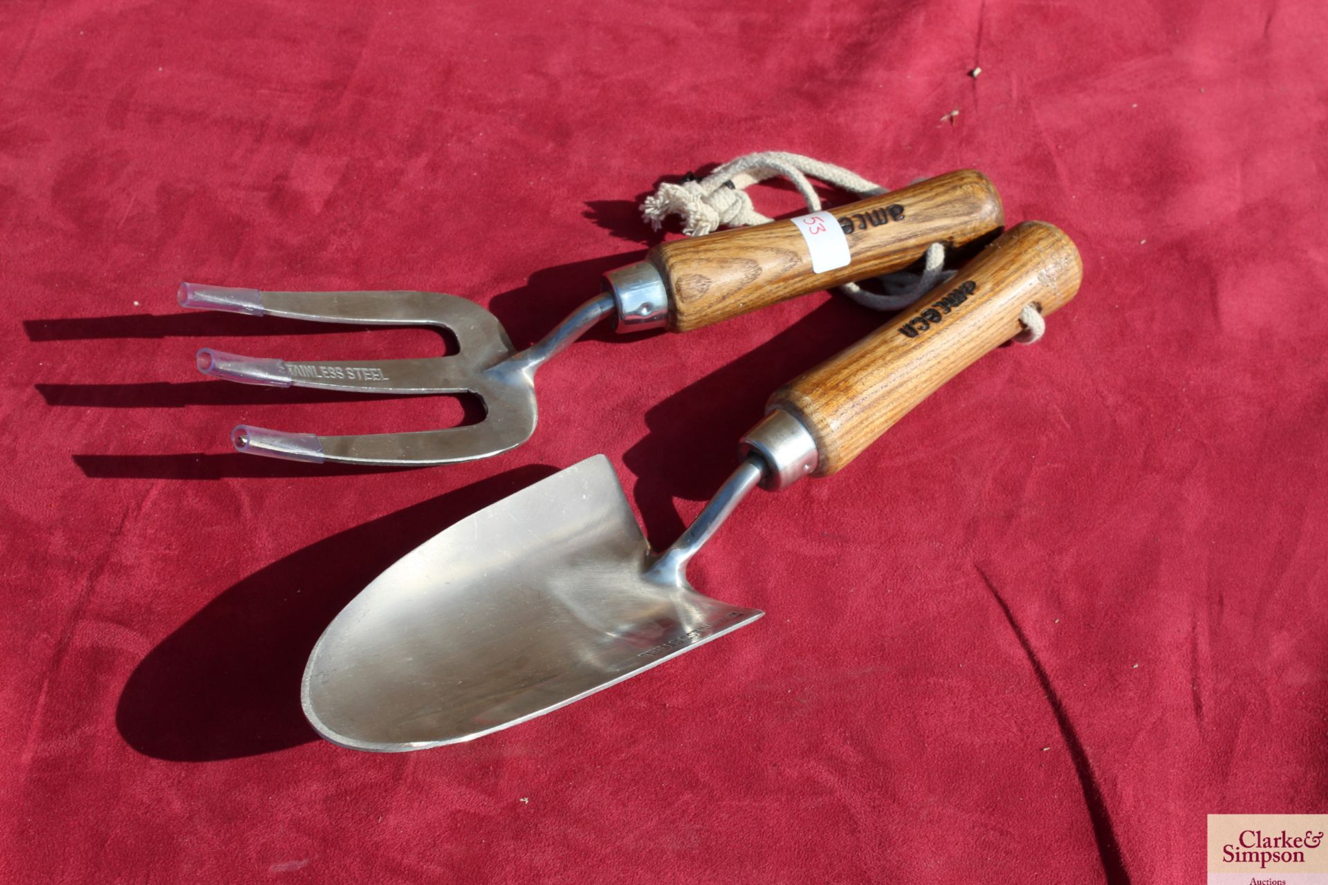 Stainless Hand Trowel and Fork. V