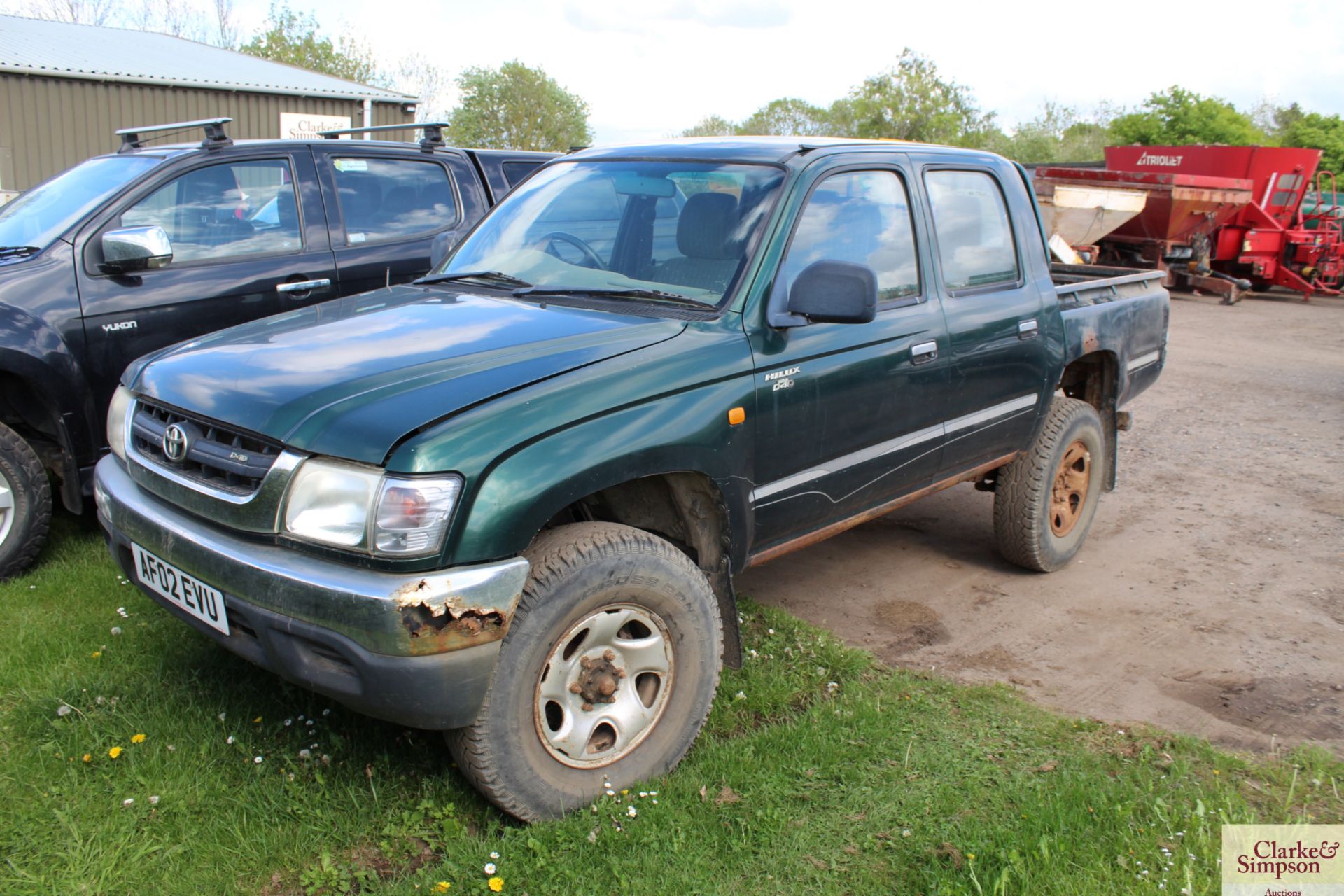 Toyota Hilux EX 270 D-4D double cab pick-up. Registration AF02 EVU. Date of first registration 17/