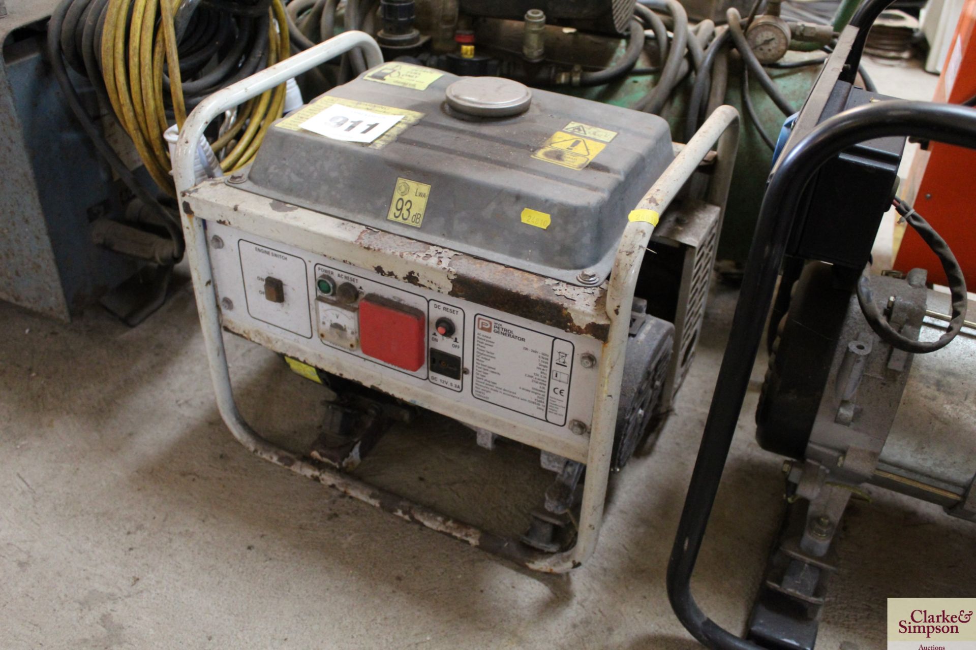 1 KVA petrol generator.