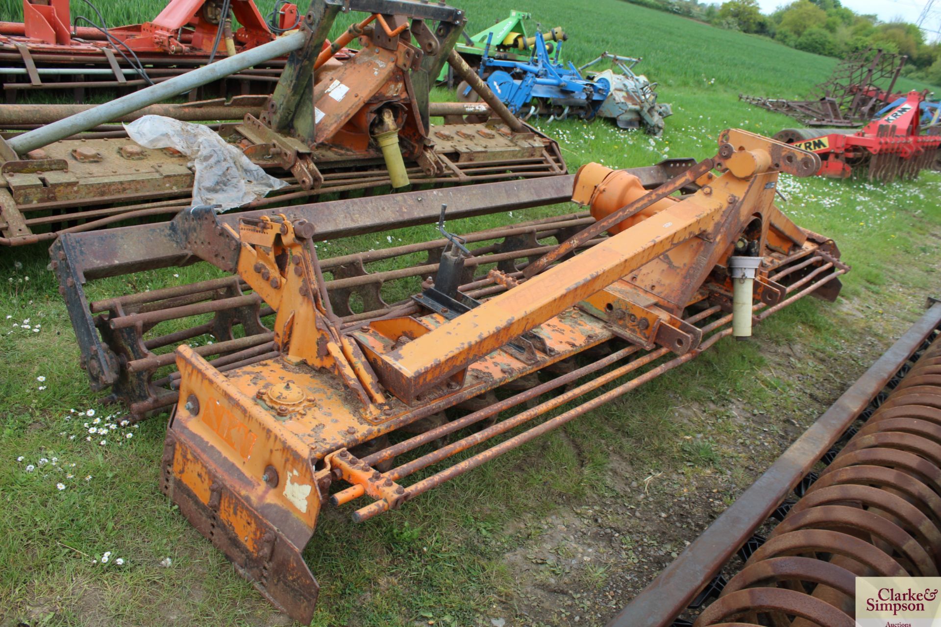SKH (Feraboli) 4m power harrow. Serial number 11753. With crumbler. Owned from new. V