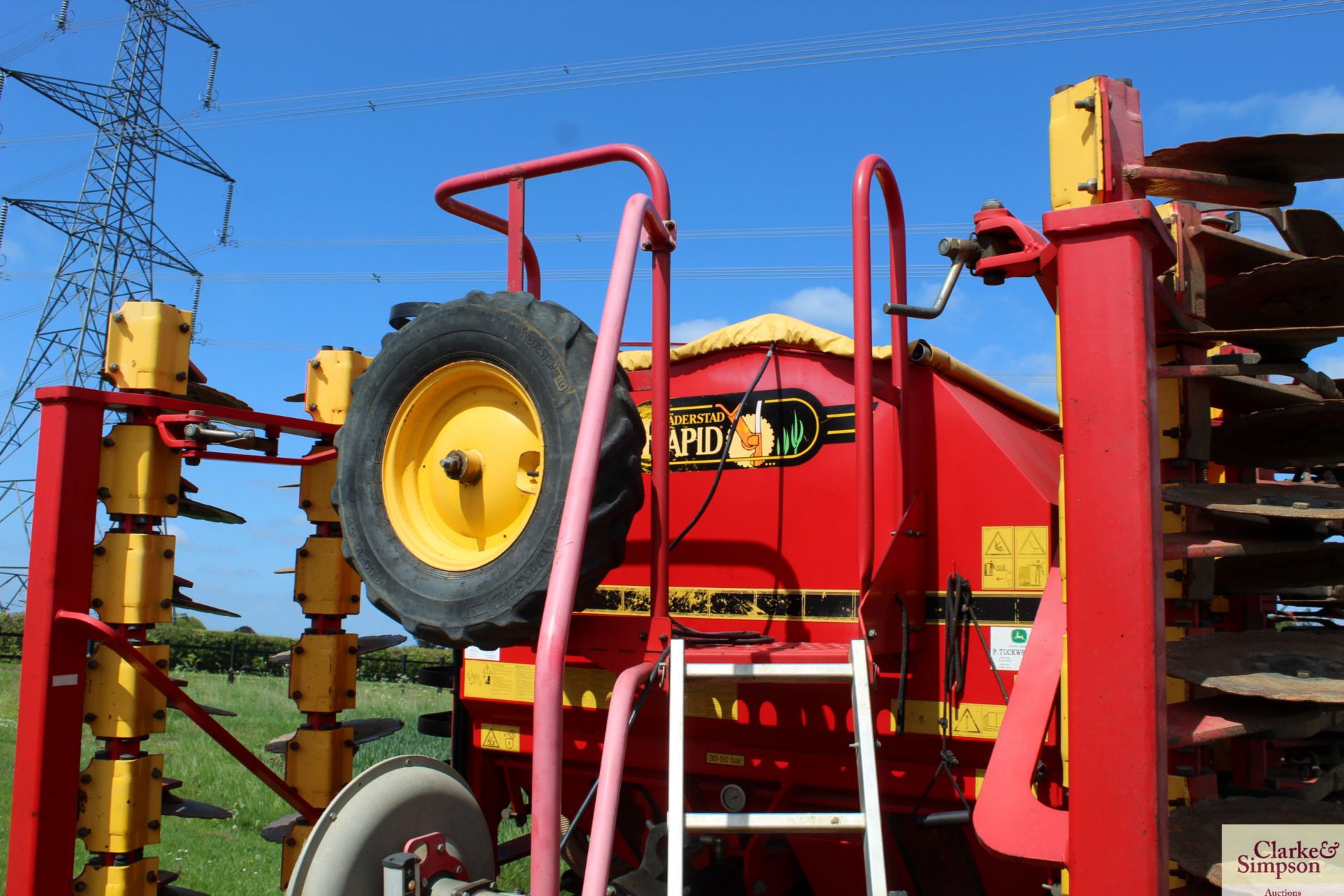 Vaderstad Rapid A600S 6m System Disc trailed drill. Serial number 12469. 3,401Ha. With radar, - Image 10 of 35