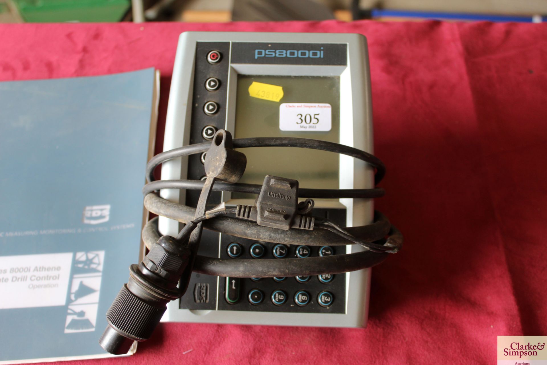 Pro Series 8000I variable rate drill control box and manual. V - Image 2 of 3