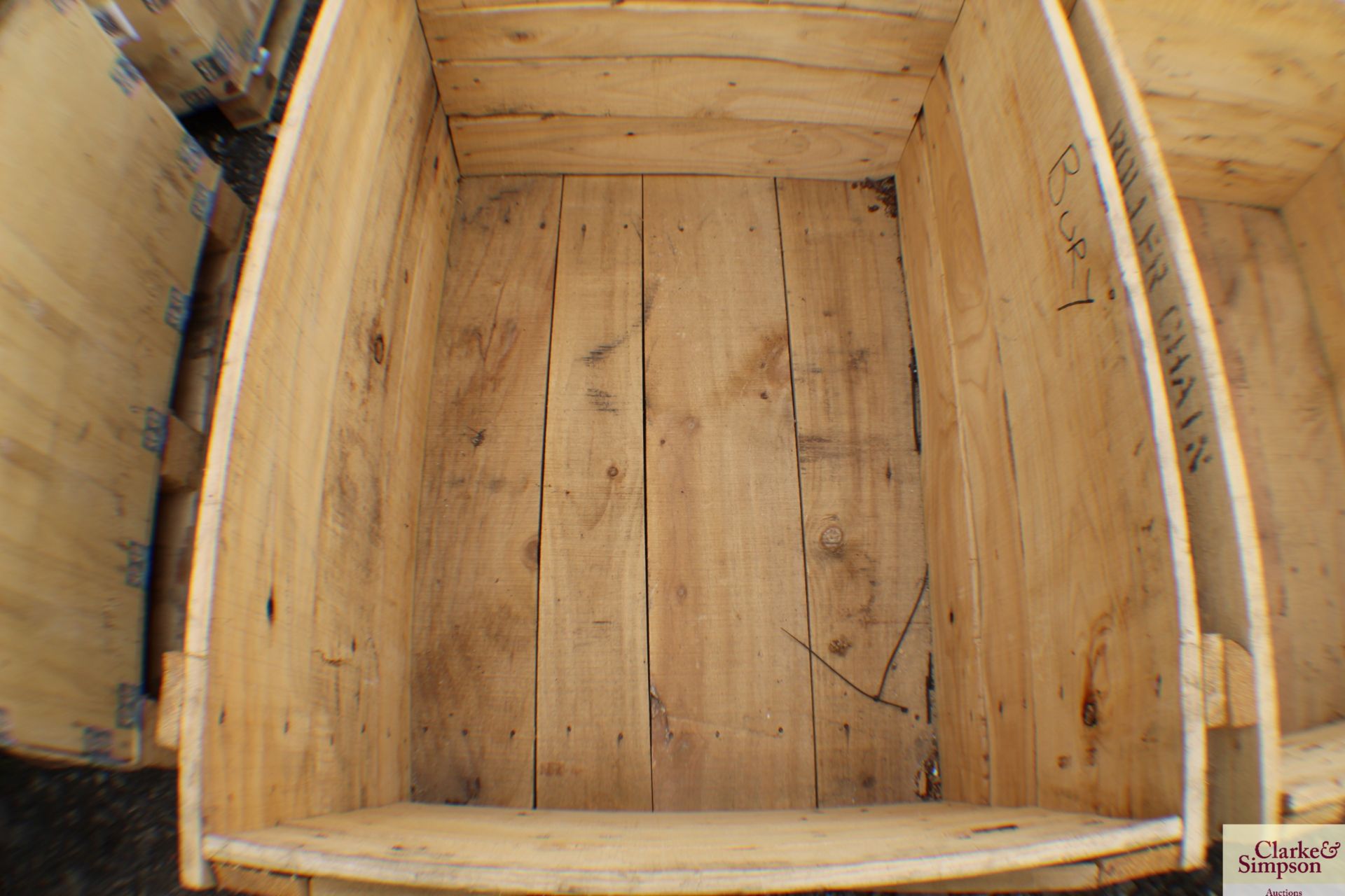 2x wooden pallet boxes. - Image 3 of 4