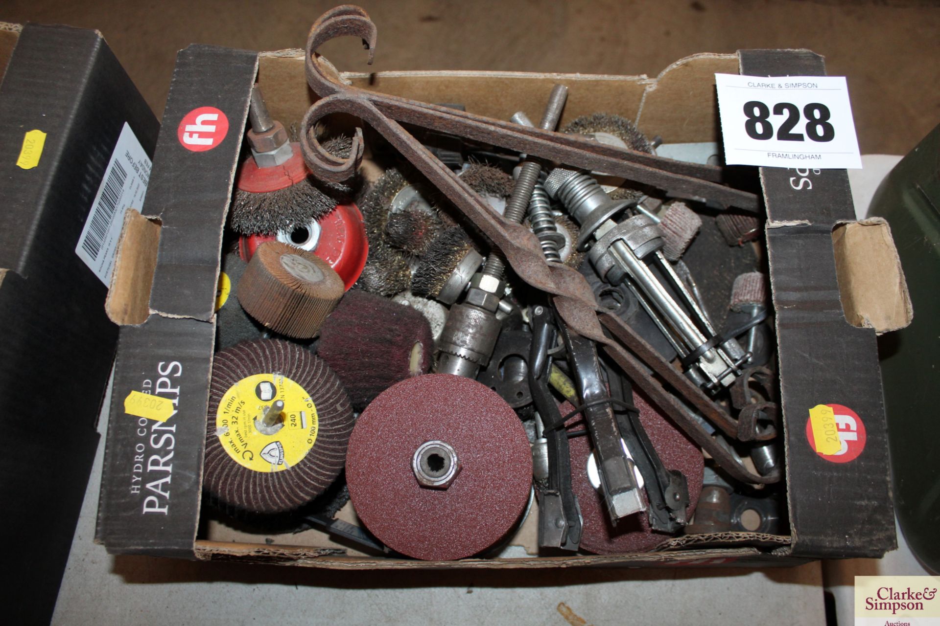 Various sanding discs, reamers, drill wire brushes - Image 2 of 2