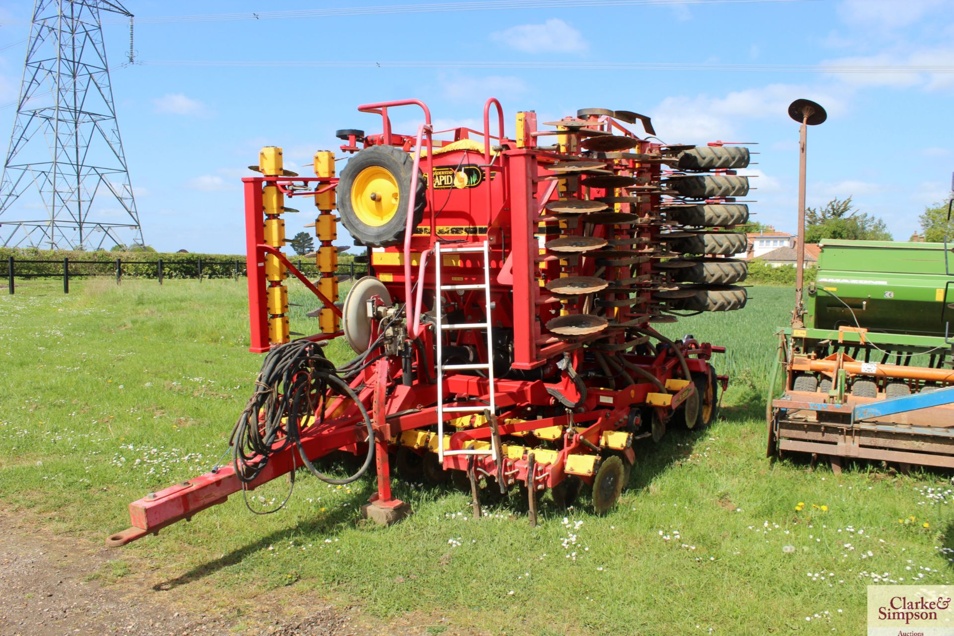 Vaderstad Rapid A600S 6m System Disc trailed drill. Serial number 12469. 3,401Ha. With radar,