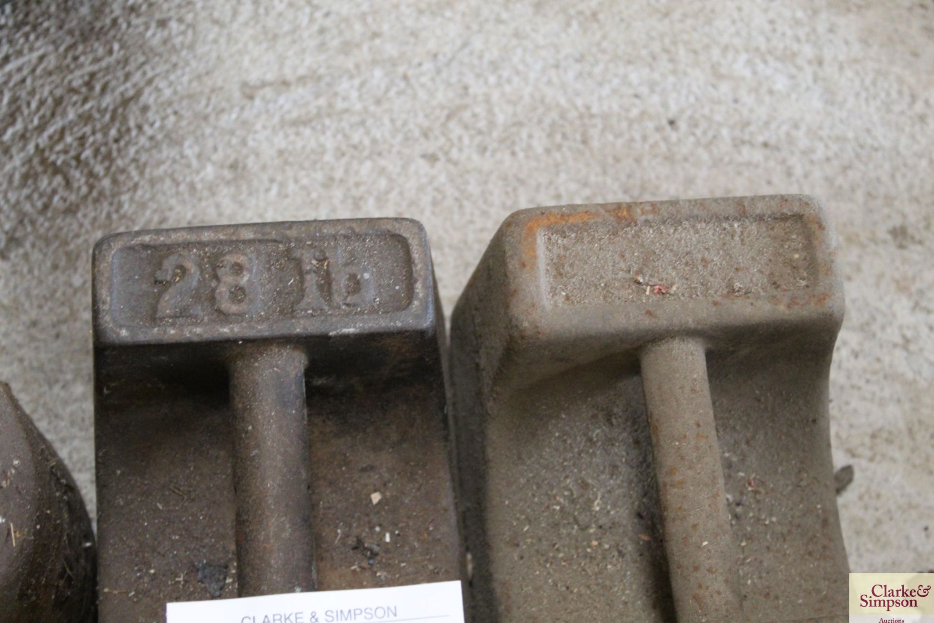 Various cast iron weights. - Image 3 of 3