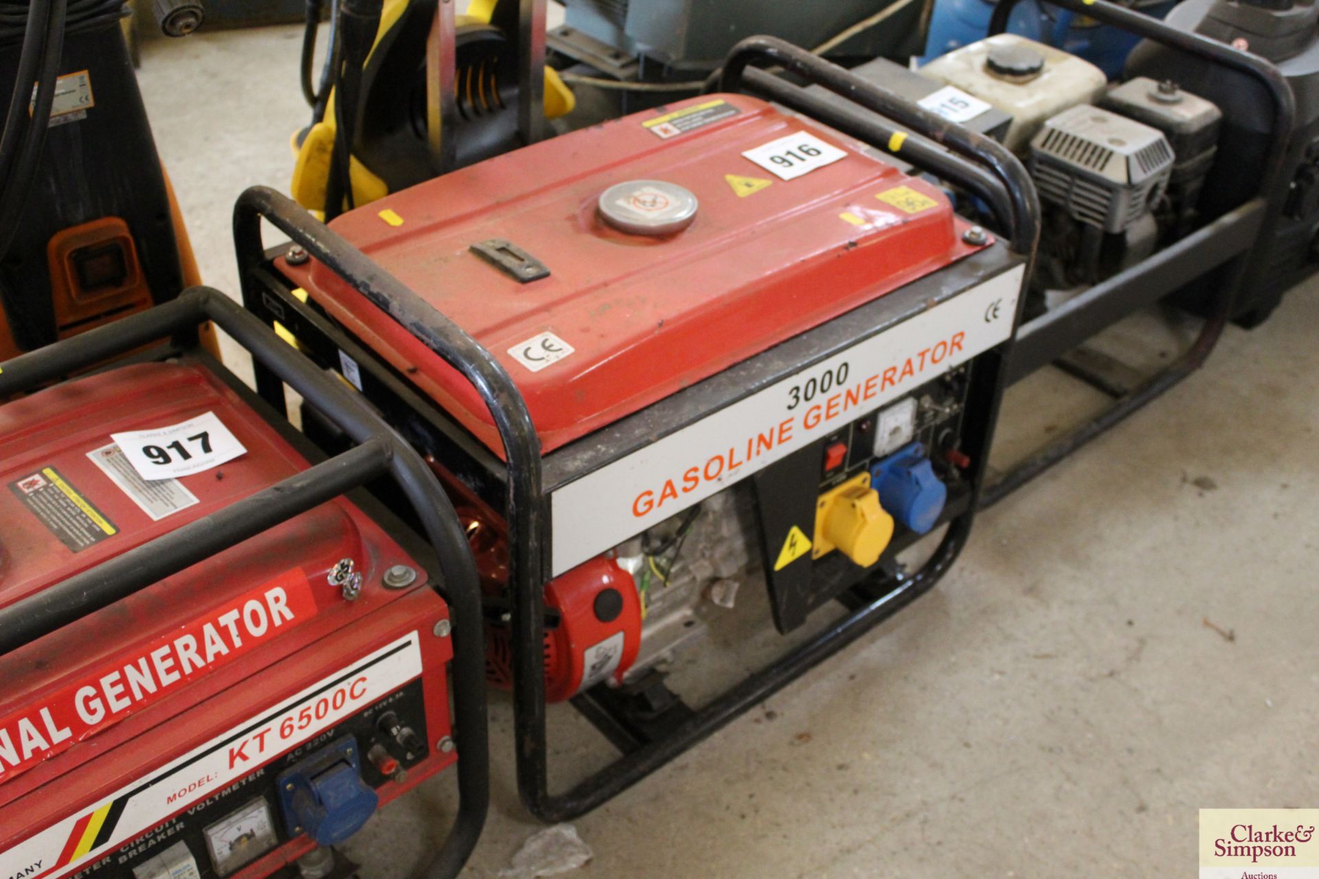 3000 petrol generator. - Image 2 of 4