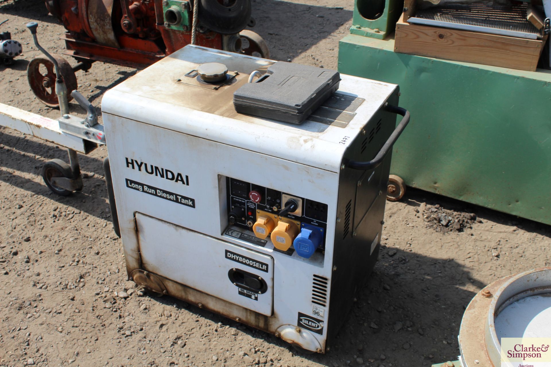 Hyundai diesel 6KVA generator. V