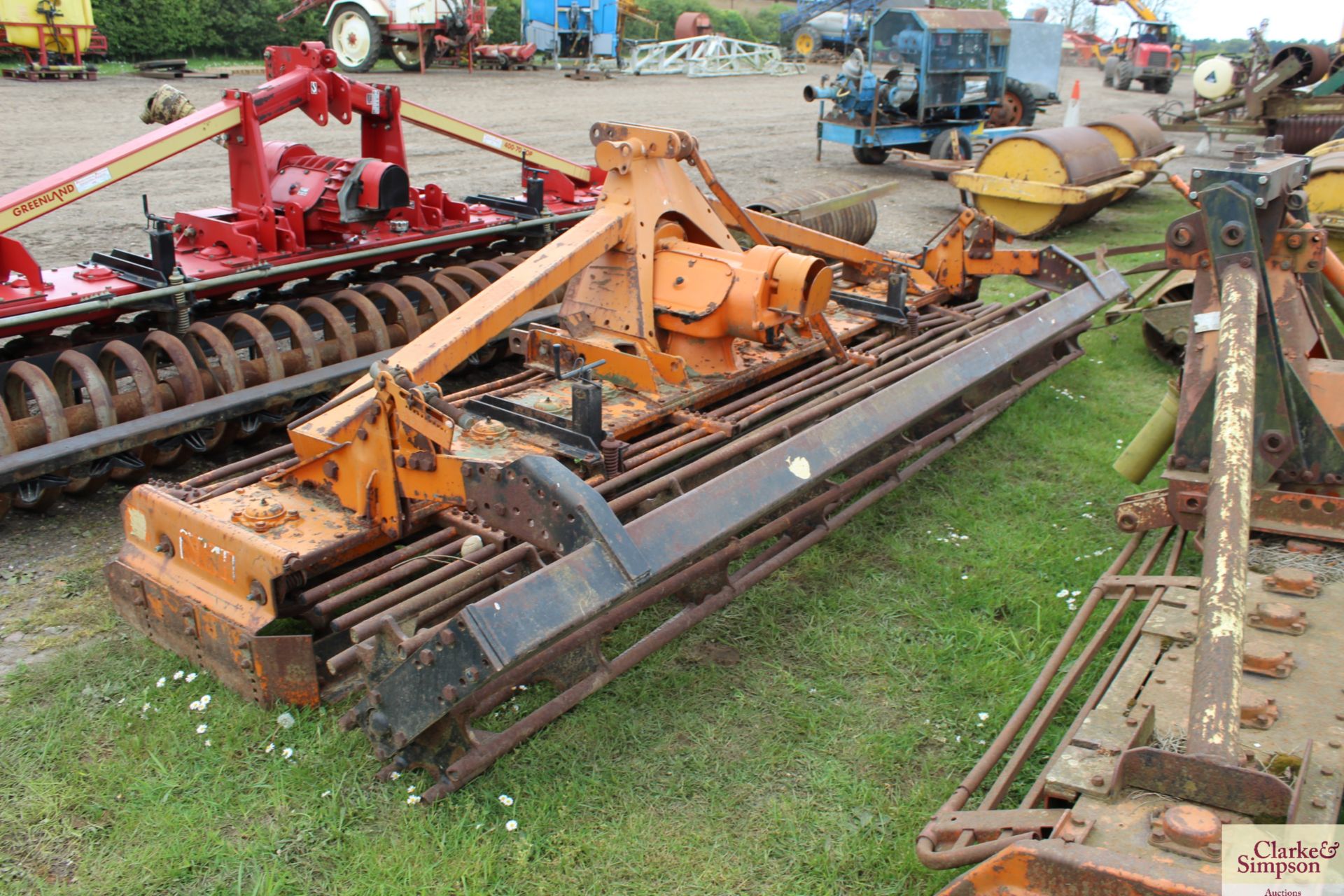 SKH (Feraboli) 4m power harrow. Serial number 11753. With crumbler. Owned from new. V - Image 3 of 17