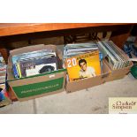 Three boxes of assorted records
