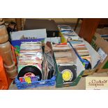 Five boxes of 45rpm records