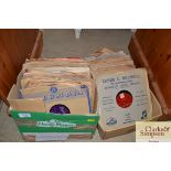 Two boxes of 78rpm records