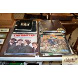 A collection of LP's to include The Beatles, Pink