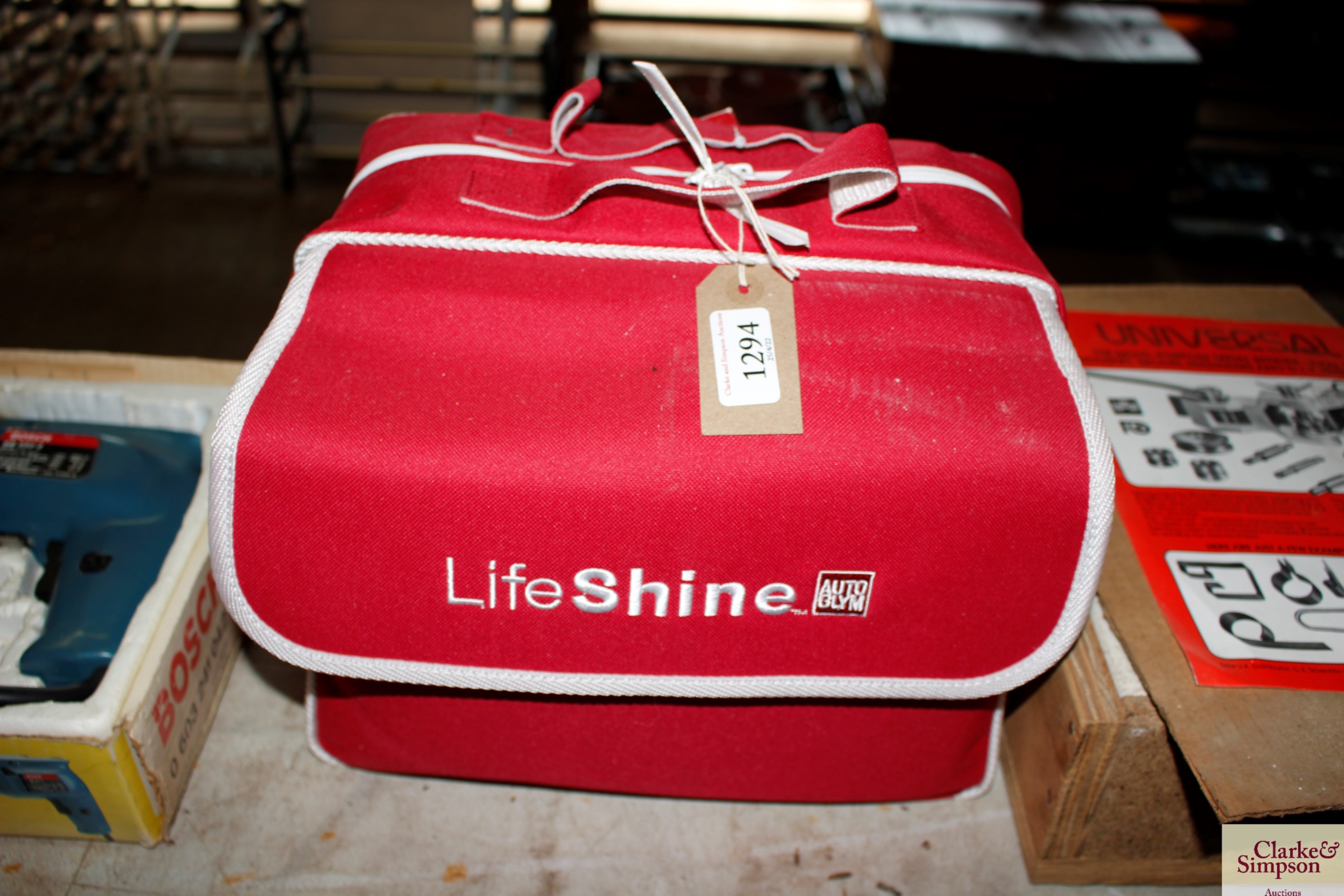 An as new Life Shine car cleaning kit