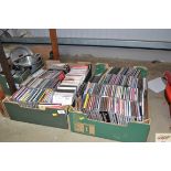 Two boxes of CD's