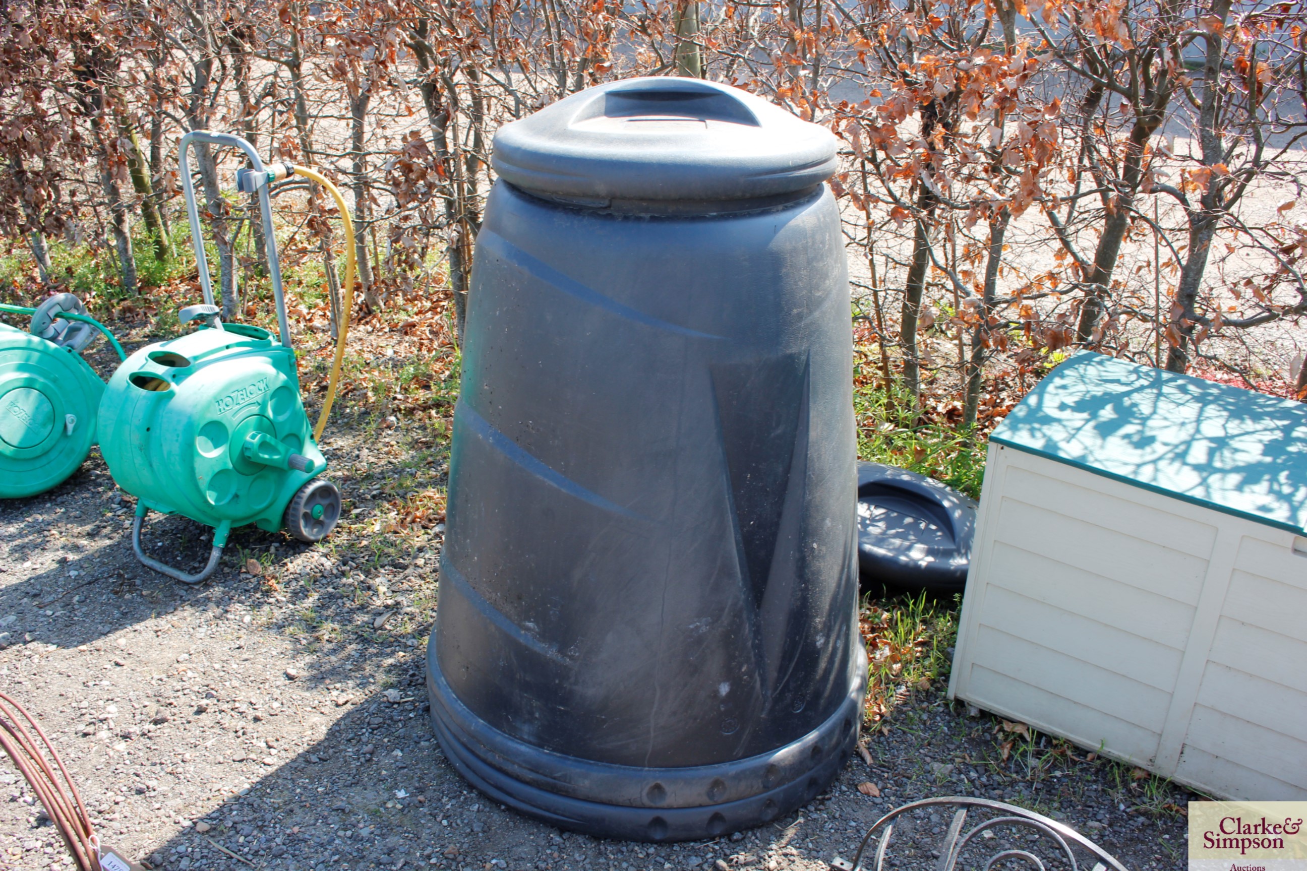 Three compost bins with lid