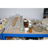 A quantity of china and glassware to include Champ