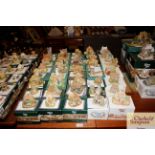 A collection of forty small Lilliput Lane models a