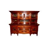 Gillow & Co. Lancaster, a large 19th Century ornately carved mahogany sideboard, 229cm wide x 72cm