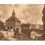 Leonard Russell Squirrell, "The Custom House, King's Lynn", monochrome print pencil signed to mount,