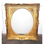 A Victorian Gesso gilt portrait frame, 97cm x 85cm in extremes