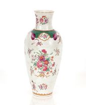A 19th Century Sampson baluster vase, having famille rose decoration, 37cm high AF